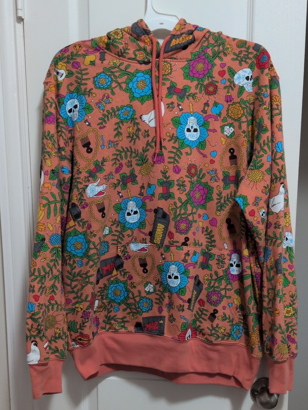 Unisex Roberto Lugo Skull Pullover Hoodie
